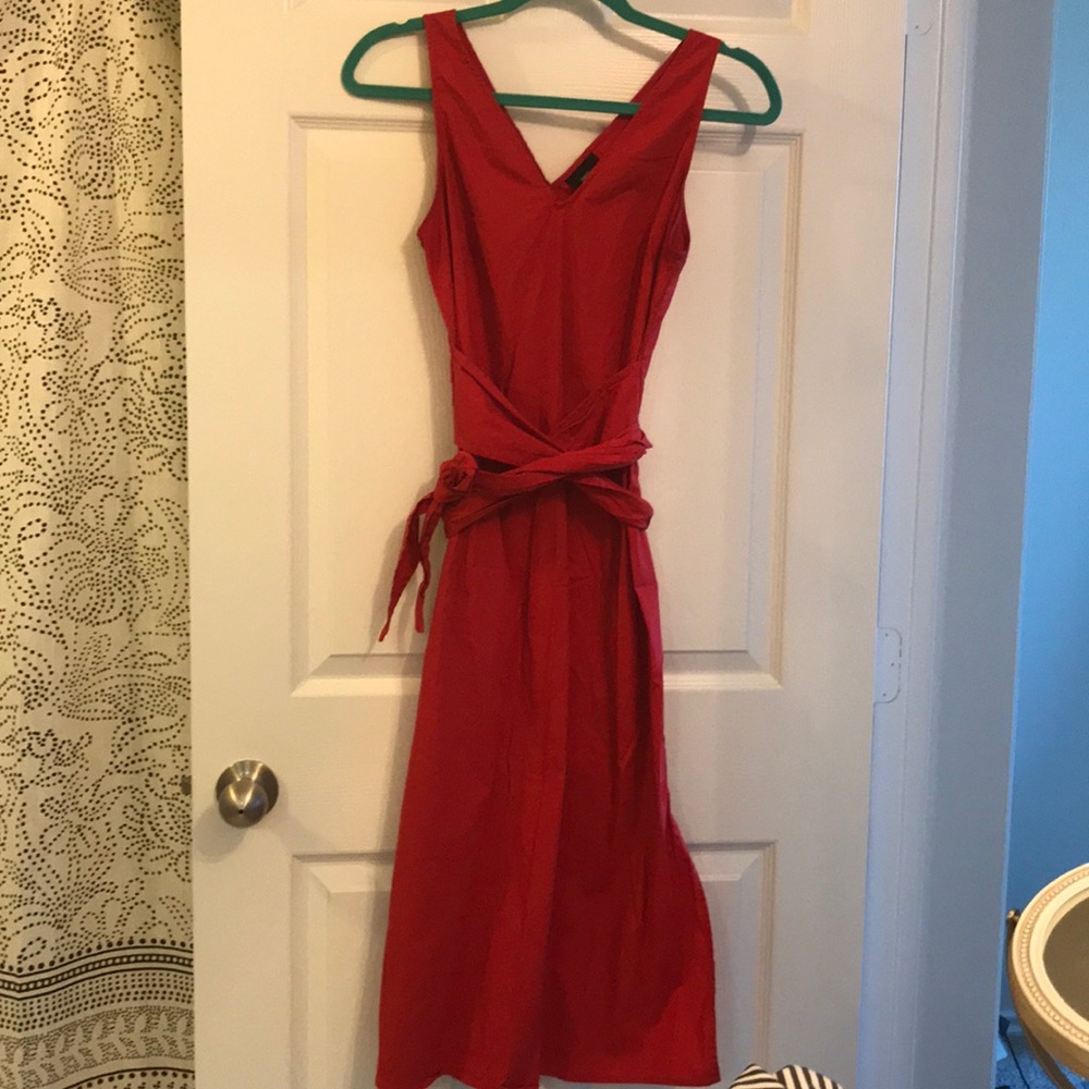 Mossimo (target) red midi dress sz small